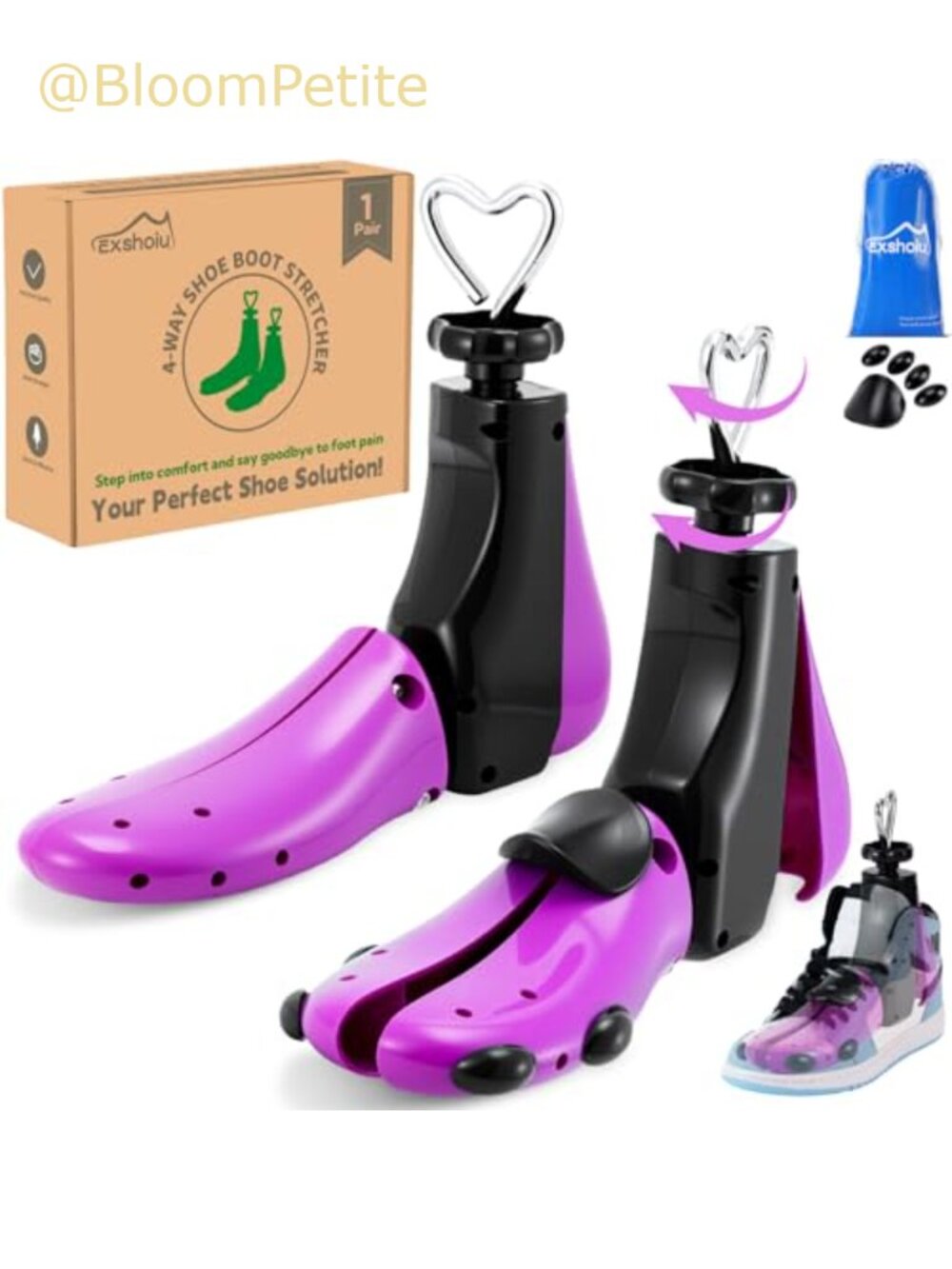 4-Way Shoe Boot Stretcher Men Women Leather Boot Widener Adjustable